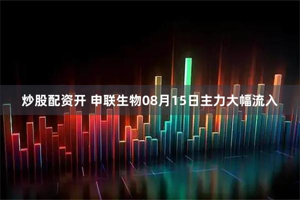 炒股配资开 申联生物08月15日主力大幅流入
